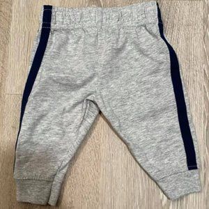 Grey with Navy Stripes Joggers